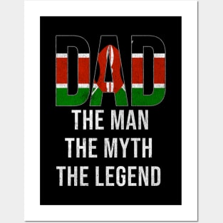 Kenyan Dad The Man The Myth The Legend - Gift for Kenyan Dad With Roots From Kenyan Posters and Art